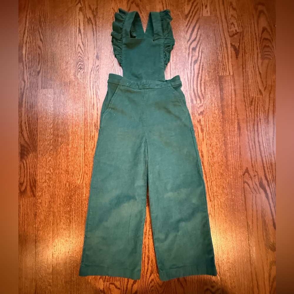 Hanna Andersson Corduroy Overalls with Ruffle Straps 5 - Picture 3 of 13